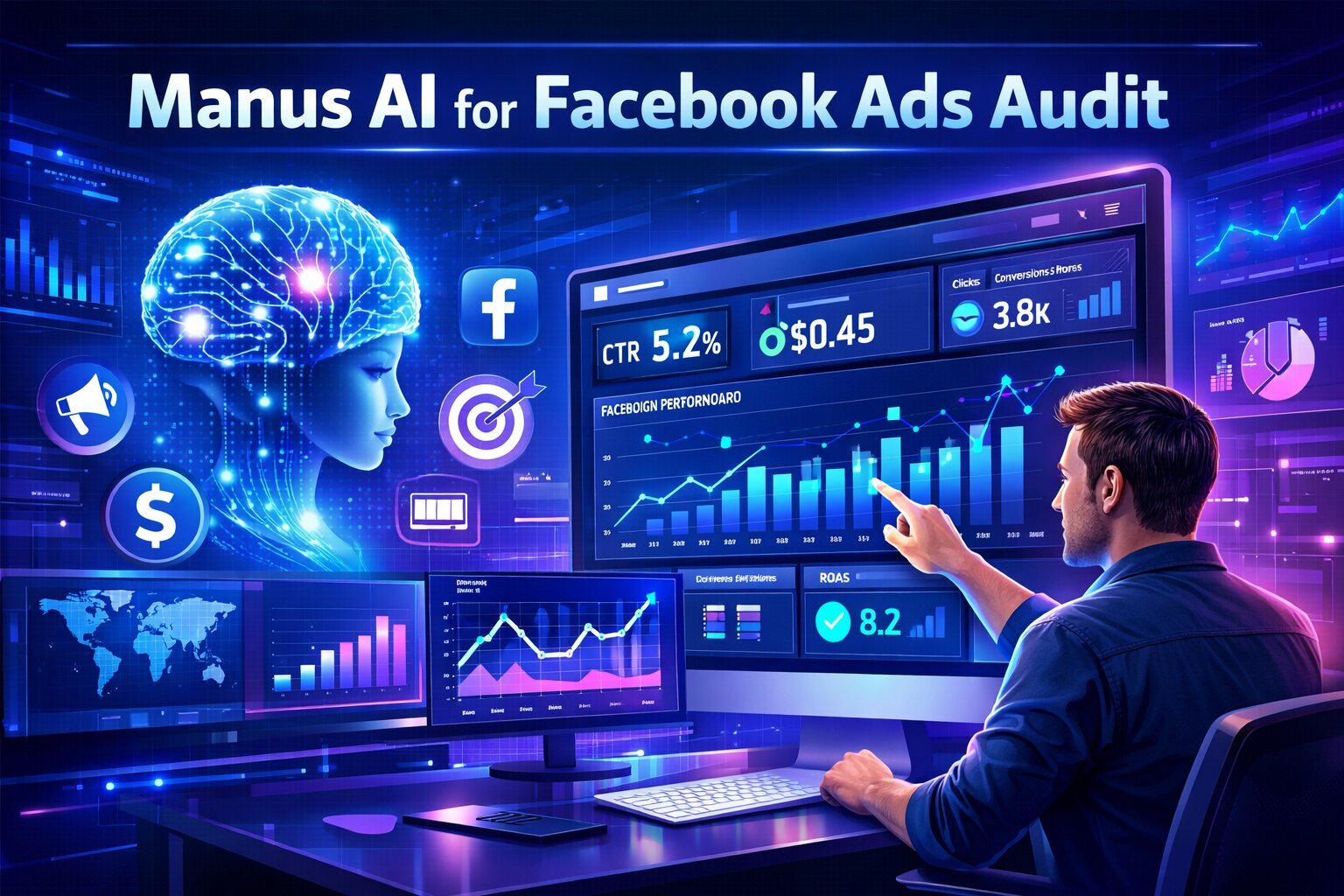 ফেসবুকের নতুন চমক Manus AI Ads Audit এখন সেকেন্ডে